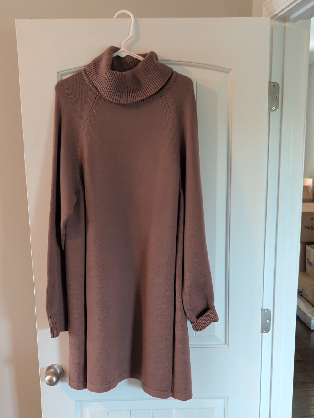 Bluivy Mauve Turtleneck Sweater Dress Size M/L New W/ Tags